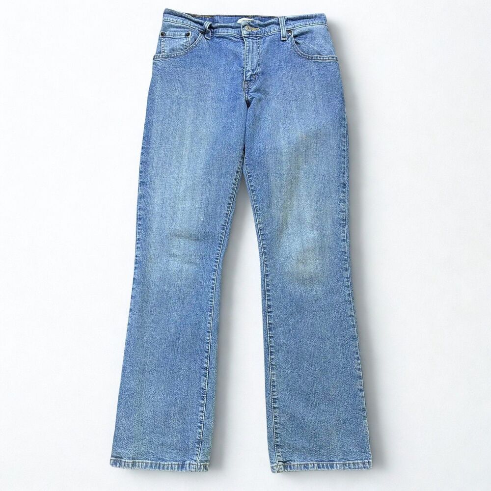 Levis 550 Relaxed Bootcut Jeans Womens 8M Light Wash Stretch Denim Mid Rise